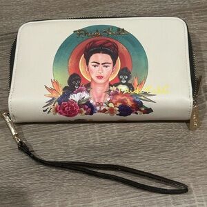 Frida Kahlo wristlet wallet